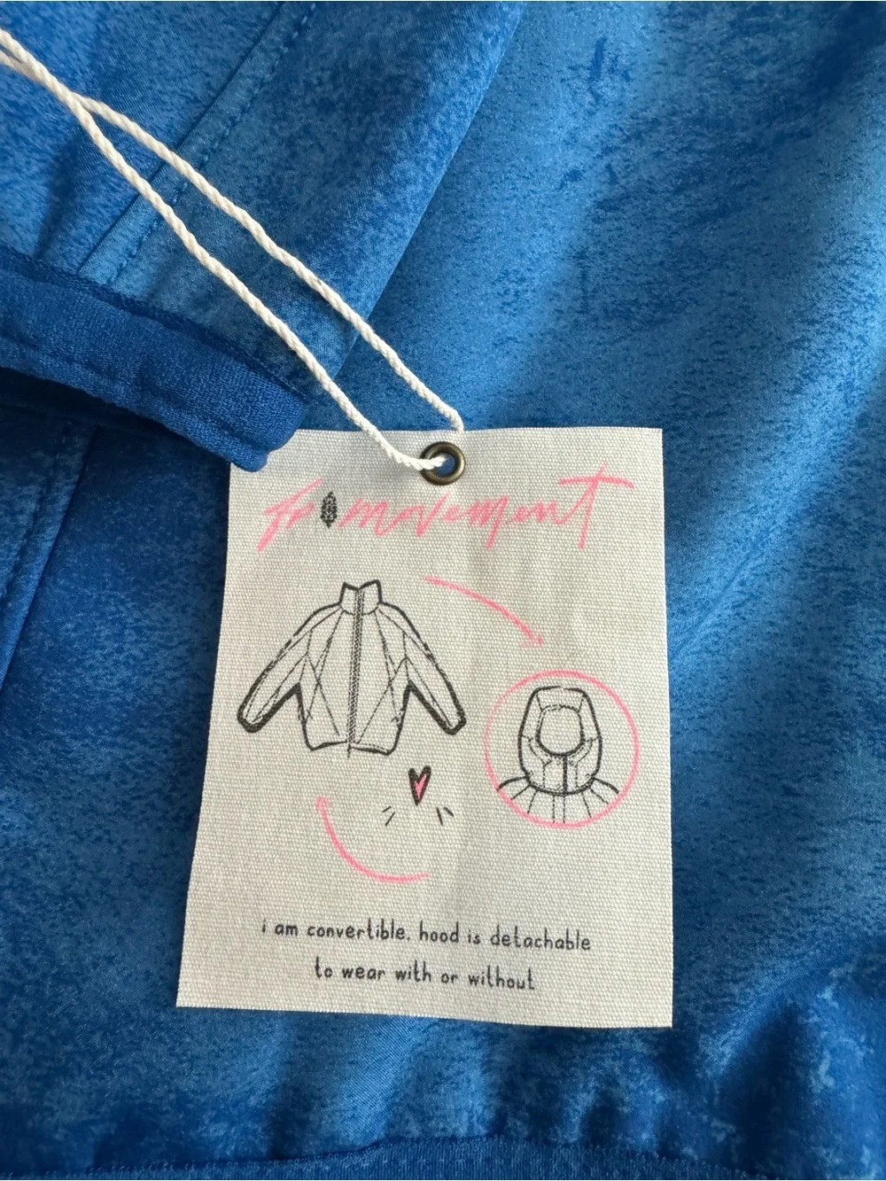Free People Movement Canyon Crushin’ jacket- blue Medium